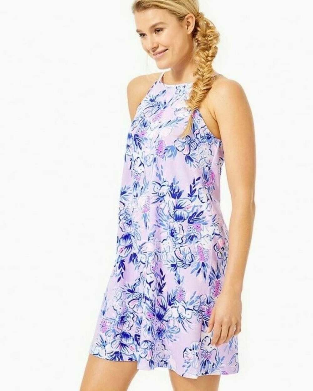 Lilly Pulitzer Margot Halter Swing Dress pima cotton Size S